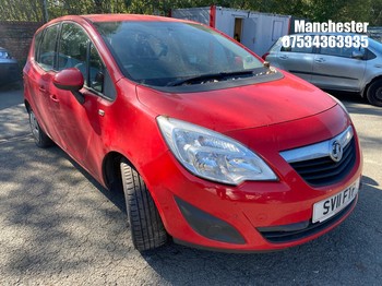 Location: Manchester - 2011 VAUXHALL MERIVA EXCLUSIV MPV REG: SV11FTP, 1398 Petrol, 5 Speed Manual Petrol, Former Keepers: 5, Keys: No, MOT Expiry date: 27/02/2026