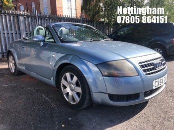 Location: Nottingham - 2005 AUDI TT ROADSTER (150BHP) CONVERTIBLE REG: CX54GNJ, 1781cc PETROL, 5 SPEED MANUAL PETROL, Former Keepers: 4, Keys: Yes, MOT Expiry date: 21/11/2026