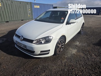 Location: Shildon - 2013 VOLKSWAGEN GOLF SE BLUEMOTION TECH TDI GOLF 5 Door Hatchback REG: AE63LXN, Keys: Yes, MOT Expiry date: 26/01/2027, 1598 CC Diesel, 6 Speed Manual Diesel, Former Keepers: 1