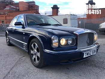 Location: Nottingham - 2002 BENTLEY ARNAGE R AUTO 4 DOOR SALOON REG: TM52SON, 6750cc PETROL, 4 SPEED AUTO PETROL, Former Keepers: 9, Keys: Yes, MOT Expiry date: 28/07/2027