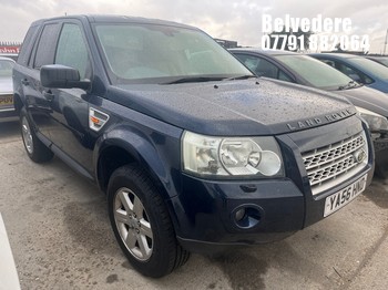 Location: BELVEDERE - 2007 LAND ROVER FREELANDER GS TD4 Estate REG: YA56HND, 2179cc Diesel, 6 Speed Manual Diesel, Former Keepers: 5, Keys: No, MOT: Expiry date10.03.2026