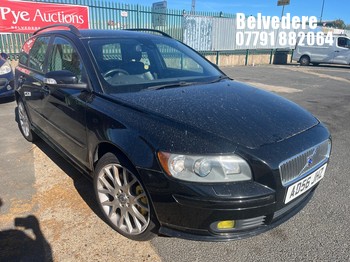 Location: BELVEDERE - 2007 VOLVO V50 D5 SE SPORT AUTO Estate REG: AD56JHZ, 2401cc Diesel, 5 Speed Auto Diesel, Former Keepers: 7, Keys: No, MOT: Expiry date06.09.2027
