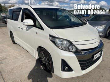 Location: Belvedere - 2013 TOYOTA ALPHARD MPV REG: LX62FZU, 2400cc PETROL, Automatic, Former Keepers: 1, Keys: Yes, MOT Expiry date: 24.02.2027