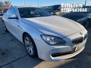 Location: Belvedere - 2012 BMW 640D SE AUTO Coupe REG: DL12UHS, 2993cc Diesel, 8 Speed Auto Diesel, Former Keepers: 3, Keys: Yes, MOT Expiry date: 09.03.2027