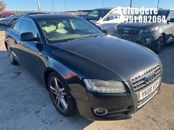 Location: Belvedere - 2008 AUDI A5 SPORT TDI A Coupe REG: YK08VOP, 2698cc Diesel, Variable 1 Speed Auto Diesel, Former Keepers: 8, Keys: Yes, MOT Expiry date: 24.09.2026