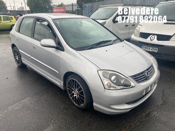 Location: Belvedere - 2005 HONDA CIVIC VTEC EXECUTIVE AUTO 5 Door Hatchback REG: RY05LDK, 1590cc Petrol, 4 Speed Auto Petrol, Former Keepers: 6, Keys: No, MOT Expiry date: 13/06/2026