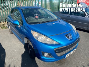 Location: Belvedere - 2011 PEUGEOT 207 SPORTIUM 3 Door Hatchback REG: YX61SXS, Keys: No, MOT Expiry date: 28/11/2026, 1360 Petrol, 5 Speed Manual Petrol, Former Keepers: 5