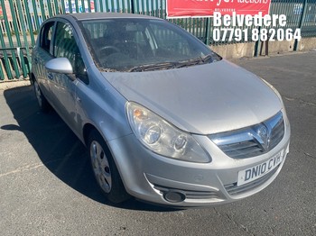 Location: Belvedere - 2010 VAUXHALL CORSA EXCLUSIV 5 Door Hatchback REG: DN10CVH, Keys: No, MOT Expiry date: 28/06/2025, 1398 Petrol, 5 Speed Manual Petrol, Former Keepers: 4