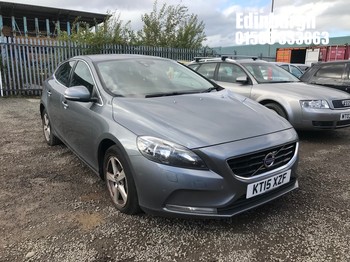 Location: Edinburgh - 2015 VOLVO V40 SE NAV D3 5 Door Hatchback REG: KT15XZF, Keys: No, MOT Expiry date: 11/11/2026, 1969 Diesel, 6 Speed Manual Diesel, Former Keepers: 4