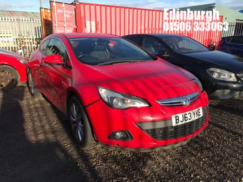 Location: Edinburgh - 2013 VAUXHALL ASTRA GTC SRI TURBO 3 Door Hatchback REG: BJ63YKE, Keys: No, MOT Expiry date: 30/05/2026, 1598 Petrol, 6 Speed Manual Petrol, Former Keepers: 4