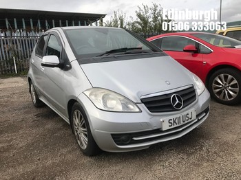 Location: Edinburgh - 2011 MERCEDES A160 CDI ELEGANCE SE CVT 5 Door Hatchback REG: SK11USJ, Keys: No, MOT Expiry date: 06/05/2027, 1991 Diesel, Variable 1 Speed Auto Diesel, Former Keepers: 5