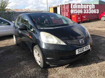 Location: Edinburgh - 2010 HONDA JAZZ S I-VTEC 5 Door Hatchback REG: SG10YGX, Keys: No, MOT Expiry date: 06/01/2026, 1198 Petrol, 5 Speed Manual Petrol, Former Keepers: 7