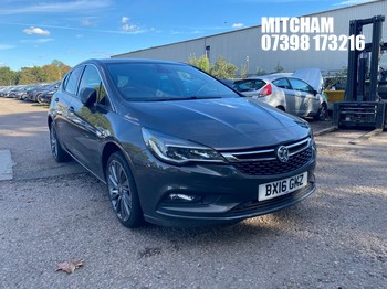 Location: MITCHAM - 2016 VAUXHALL ASTRA ELITE NAV TURBO S/S 5 Door Hatchback REG: BX16GKZ, 1399cc Petrol, 6 Speed Auto Petrol, Former Keepers: 3, Keys: No, MOT: Expiry date01/01/2027