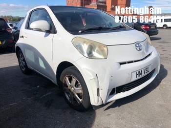 Location: Nottingham - 2011 TOYOTA IQ VVT-I 3 Door Hatchback REG: H14VSL, Keys: No, MOT Expiry date: 17/09/2026, 998 Petrol, 5 Speed Manual Petrol, Former Keepers: 7