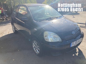 Location: Nottingham - 2005 TOYOTA YARIS COLOUR COLLECTION 3 Door Hatchback REG: FL55KLV, Keys: No, MOT Expiry date: 06/03/2027, 1299 Petrol, 5 Speed Manual Petrol, Former Keepers: 5