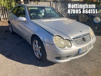 Location: Nottingham - 2005 MERCEDES C200 K SPORT EDITION AUTO Coupe REG: GF55BHW, Keys: No, MOT Expiry date: 27/02/2027, 1796 Petrol, 5 Speed Auto Petrol, Former Keepers: 6