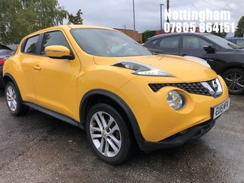 Location: Nottingham - 2015 NISSAN JUKE ACENTA PREMIUM CVT 5 DOOR HATCHBACK REG: EU15MFK, 1598cc PETROL, VARIABLE SPEED AUTO PETROL, Former Keepers: 1, Keys: Yes, MOT Expiry date: 02/01/2027