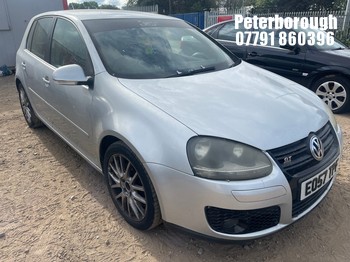 Location: Peterborough - 2007 VOLKSWAGEN GOLF GT SPORT TDI 170 5 Door Hatchback REG: EO57TPF, Keys: No, MOT Expiry date: 29/07/2026, 1968 Diesel, 6 Speed Manual Diesel, Former Keepers: 7