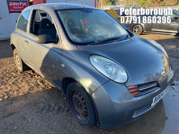Location: Peterborough - 2004 NISSAN MICRA S AUTO 3 Door Hatchback REG: BD04FUH, Keys: No, MOT Expiry date: 23/11/2026, 1240 Petrol, 4 Speed Auto Petrol, Former Keepers: 7