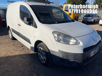 Location: Peterborough - 2013 PEUGEOT PARTNER 850 S L1 HDI Panel Van REG: NX63XKE, Keys: No, MOT Expiry date: 24/10/2026, 1560 Diesel, 5 Speed Manual Diesel, Former Keepers: 6