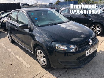 Location: Brentwood - 2013 VOLKSWAGEN POLO S 60 5 Door Hatchback REG: WJ63FKM, Keys: No, MOT Expiry date: 09/07/2026, 1198 Petrol, 5 Speed Manual Petrol, Former Keepers: 8