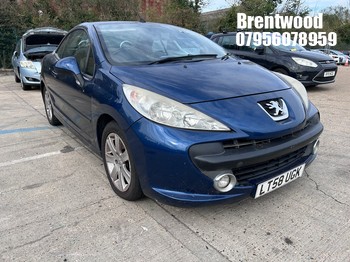 Location: Brentwood - 2008 PEUGEOT 207 SPORT CC AUTO Convertible REG: LT58UGK, Keys: No, MOT Expiry date: 19/04/2027, 1598 Petrol, 5 Speed Auto Petrol, Former Keepers: 5