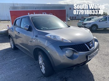 Location: South Wales - 2012 NISSAN JUKE ACENTA SPORT DCI 5 Door Hatchback REG: MA62UHB, Keys: No, MOT Expiry date: 16/04/2026, 1461 Diesel, 6 Speed Manual Diesel, Former Keepers: 5