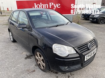 Location: South Wales - 2009 VOLKSWAGEN POLO MATCH 80 AUTO 5 Door Hatchback REG: CP59WKV, Keys: No, MOT Expiry date: 10/04/2026, 1390 Petrol, 6 Speed Auto Petrol, Former Keepers: 4