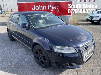 Location: South Wales - 2009 AUDI A3 SPORT 138 TDI 5 Door Hatchback REG: LB09PDU, Keys: No, MOT Expiry date: 28/11/2026, 1968 Diesel, 6 Speed Manual Diesel, Former Keepers: 3