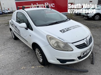 Location: South Wales - 2007 VAUXHALL CORSA CDTI A/C Car Derived Van REG: WP57SWU, Keys: No, MOT Expiry date: 01/05/2026, 1248 Diesel, 5 Speed Manual Diesel, Former Keepers: 3