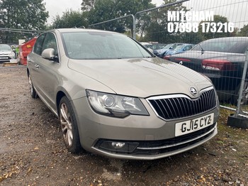 Location: Mitcham - 2015 SKODA SUPERB SE TDI CR S-A 5 Door Hatchback REG: GJ15CYZ, Keys: No, MOT Expiry date: 26/05/2026, 1968 Diesel, 6 Speed Semi Auto Diesel, Former Keepers: 3