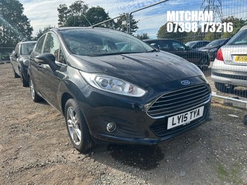 Location: Mitcham - 2015 FORD FIESTA ZETEC 5 Door Hatchback REG: LY15TYA, Keys: No, MOT Expiry date: 31/05/2027, 1242 Petrol, 5 Speed Manual Petrol, Former Keepers: 2