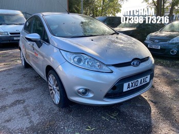 Location: Mitcham - 2010 FORD FIESTA TITANIUM 96 5 Door Hatchback REG: AX10AXC, Keys: No, MOT Expiry date: 16/12/2025, 1388 Petrol, 5 Speed Manual Petrol, Former Keepers: 4