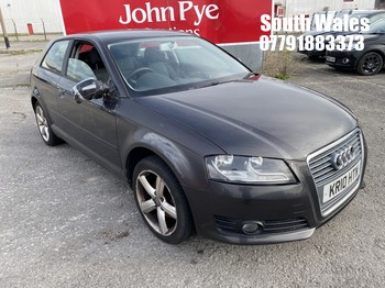 NOTE: ATF Registered Buyers ONLY - Location: South Wales - 2010 AUDI A3 SE TECHNIK MPI 3 Door Hatchback REG: KR10HTN, Keys: No, 1595 Petrol, 5 Speed Manual Petrol, Former Keepers: 3