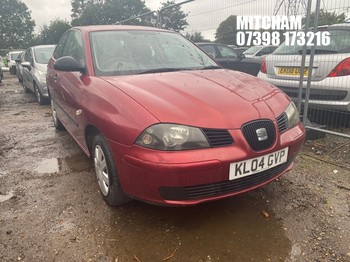 Location: Mitcham - 2004 SEAT IBIZA S AUTO 3 Door Hatchback REG: KL04GVP, Keys: No, MOT Expiry date: 06/02/2027, 1390 Petrol, 4 Speed Auto Petrol, Former Keepers: 13