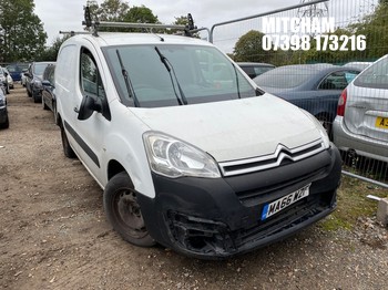 Location: Mitcham - 2016 CITROEN BERLINGO 625 X BLUEHDI Panel Van REG: MA66WZF, Keys: No, MOT Expiry date: 30/10/2026, 1560 Diesel, 5 Speed Manual Diesel, Former Keepers: 3