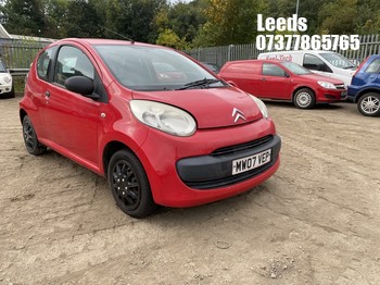 Location: Leeds - 2007 CITROEN C1 VIBE 3 Door Hatchback REG: MW07VEP, Keys: No, MOT Expiry date: 29-06-2026, 998 Petrol, 5 Speed Manual Petrol, Former Keepers: 2