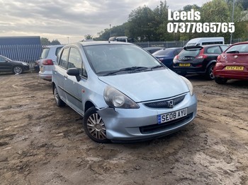 Location: Leeds - 2008 HONDA JAZZ S 5 Door Hatchback REG: SE08AYU, Keys: No, MOT Expiry date: 28-12-2026, 1246 Petrol, 5 Speed Manual Petrol, Former Keepers: 7