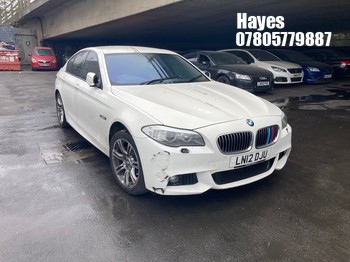 Location: HAYES / HEATHROW - 2012 BMW 523I M SPORT 4 Door Saloon REG: LN12DJU, 1990cc Petrol, Automatic, Former Keepers: 2, Keys: No, MOT: Expiry date01/05/2027