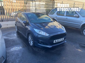 Location: Hayes - 2014 FORD FIESTA ZETEC S 3 Door Hatchback REG: BL63YJF, Keys: No, MOT Expiry date: 03/09/2026, 998 Petrol, 5 Speed Manual Petrol, Former Keepers: 3