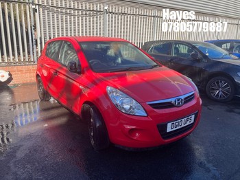 Location: Hayes - 2010 HYUNDAI I20 CLASSIC 5 Door Hatchback REG: DG10UPS, Keys: No, MOT Expiry date: 13/11/2025, 1248 Petrol, 5 Speed Manual Petrol, Former Keepers: 2