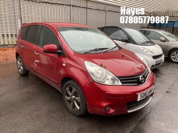 Location: Hayes - 2011 NISSAN NOTE N-TEC AUTO MPV REG: SD61UMY, Keys: No, MOT Expiry date: 20/05/2027, 1598 Petrol, 4 Speed Auto Petrol, Former Keepers: 6