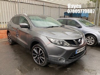 Location: Hayes - 2014 NISSAN QASHQAI TEKNA DCI 5 Door Hatchback REG: WF64UHD, Keys: No, MOT Expiry date: 15/12/2026, 1461 Diesel, 6 Speed Manual Diesel, Former Keepers: 3