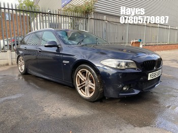 Location: Hayes - 2015 BMW 530D M SPORT AUTO Estate REG: YE65UGR, Keys: No, MOT Expiry date: 07/12/2025, 2993 Diesel, 8 Speed Auto Diesel, Former Keepers: 7