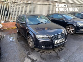 Location: Hayes - 2006 AUDI A3 SPORT AUTO 5 Door Hatchback REG: LN56YAG, Keys: No, MOT Expiry date: 10/05/2027, 1595 Petrol, 6 Speed Auto Petrol, Former Keepers: 3