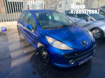 Location: Hayes - 2008 PEUGEOT 207 M:PLAY 3 Door Hatchback REG: GF08NBA, Keys: No, MOT Expiry date: 23/09/2025, 1360 Petrol, 5 Speed Manual Petrol, Former Keepers: 6