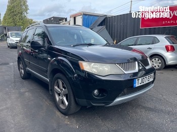 Location: Stapleford - 2007 MITSUBISHI OUTLANDER ELEGANCE DI-D Estate REG: TJ07EPV, Keys: Yes, MOT Expiry date: 13/08/2026, 1968 Diesel, 6 Speed Manual Diesel, Former Keepers: 6