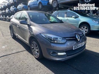 Location: Stapleford - 2014 RENAULT MEGANE D-QUE TT ENERGY DC 5 Door Hatchback REG: BD64VEU, Keys: Yes, MOT Expiry date: 22/11/2026, 1461 Diesel, 6 Speed Manual Diesel, Former Keepers: 6