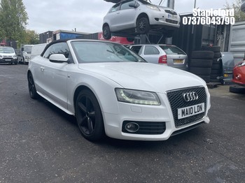 Location: Stapleford - 2010 AUDI A5 S LINE TDI Convertible REG: MA10LDN, Keys: Yes, MOT Expiry date: 02/10/2027, 1968 Diesel, 6 Speed Manual Diesel, Former Keepers: 6