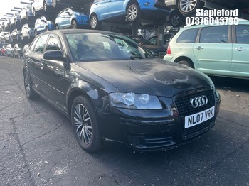 Location: Stapleford - 2007 AUDI A3 SPECIAL EDITION TDI 5 Door Hatchback REG: NL07VRK, Keys: Yes, MOT Expiry date: 30/01/2027, 1896 Diesel, 5 Speed Manual Diesel, Former Keepers: 9